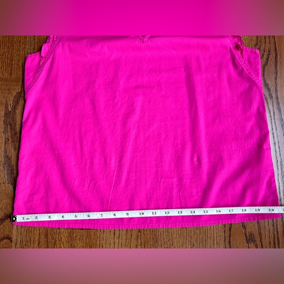 J.Crew Sleeveless Ruffle Hot Pink Top - Picture 7 of 9
